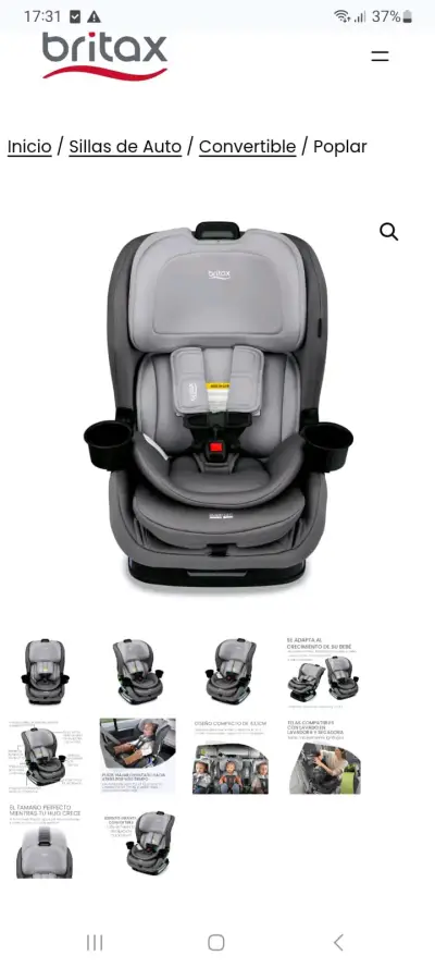 Silla de auto Britax Poplar nueva - miniatura 2