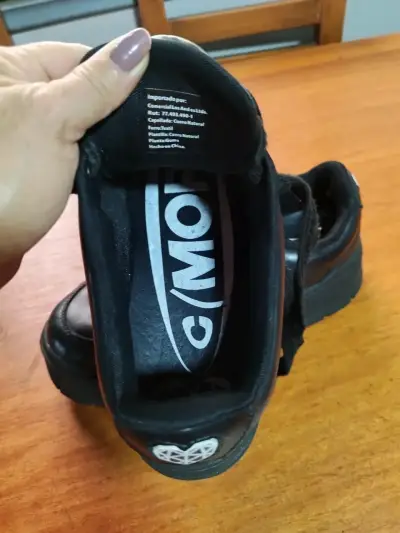 Zapatos negros de cuero talla 39 -40 - miniatura 1