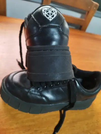 Zapatos negros de cuero talla 39 -40 - miniatura 3