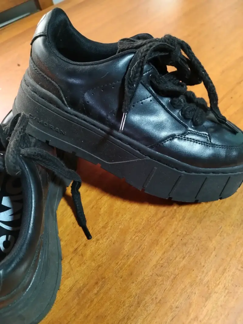 Zapatos negros de cuero talla 39 -40 - 4