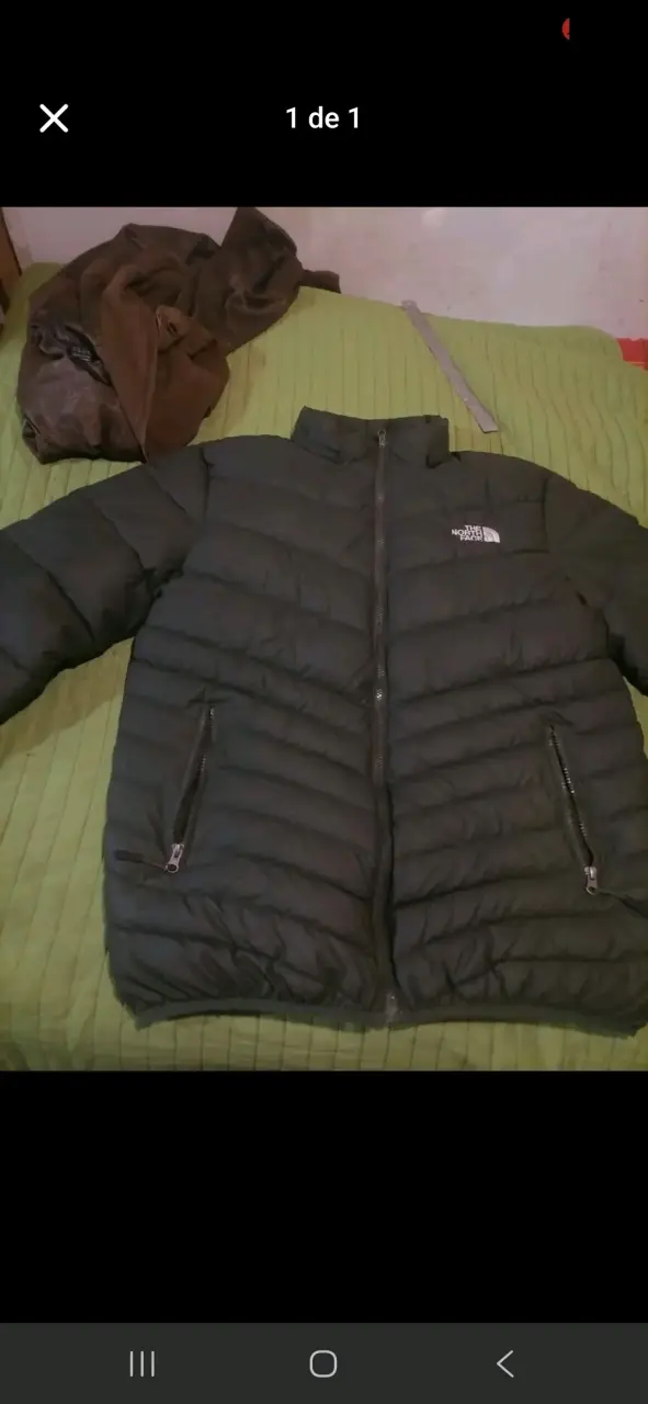 Chaqueta acolchada negra The North Face