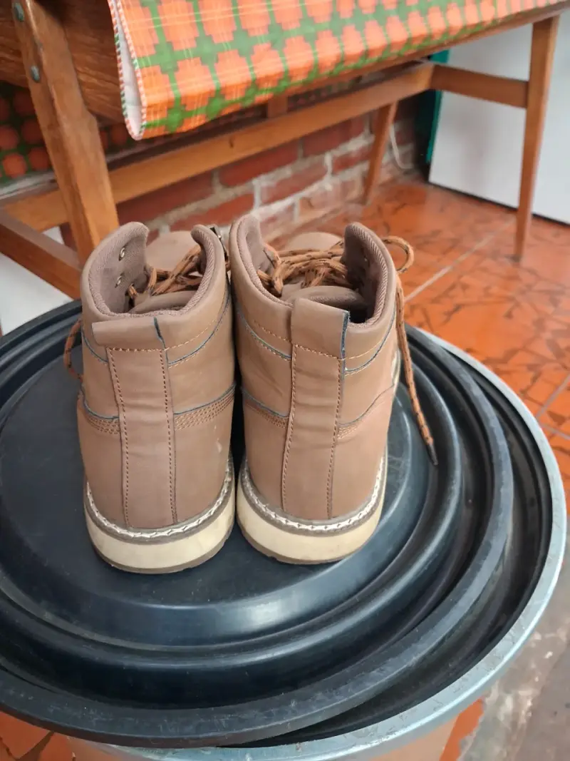 Botas de semi cuero marrón - 3