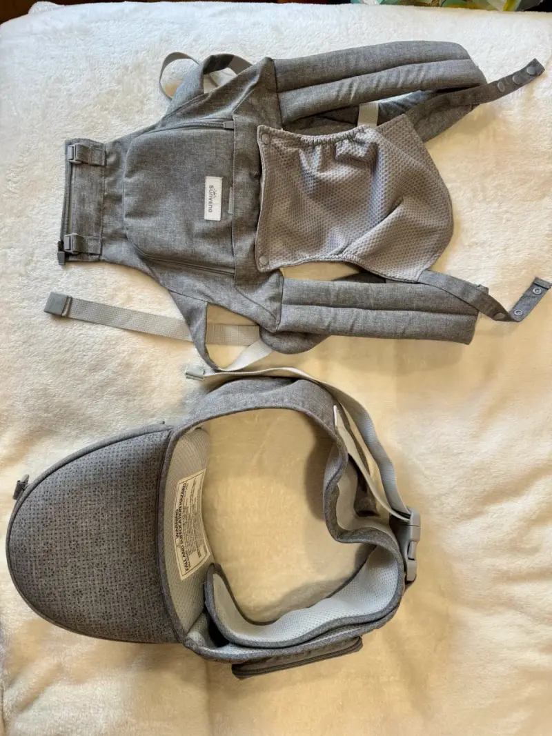 Mochila portabebé gris - 2