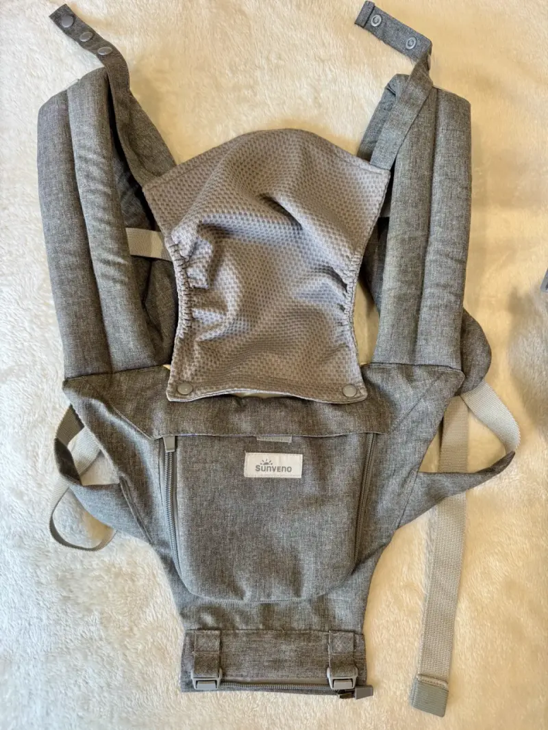 Mochila portabebé gris - 4