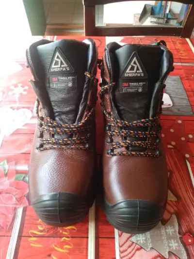 Botas de seguridad marrones marca Scherpas - miniatura 4