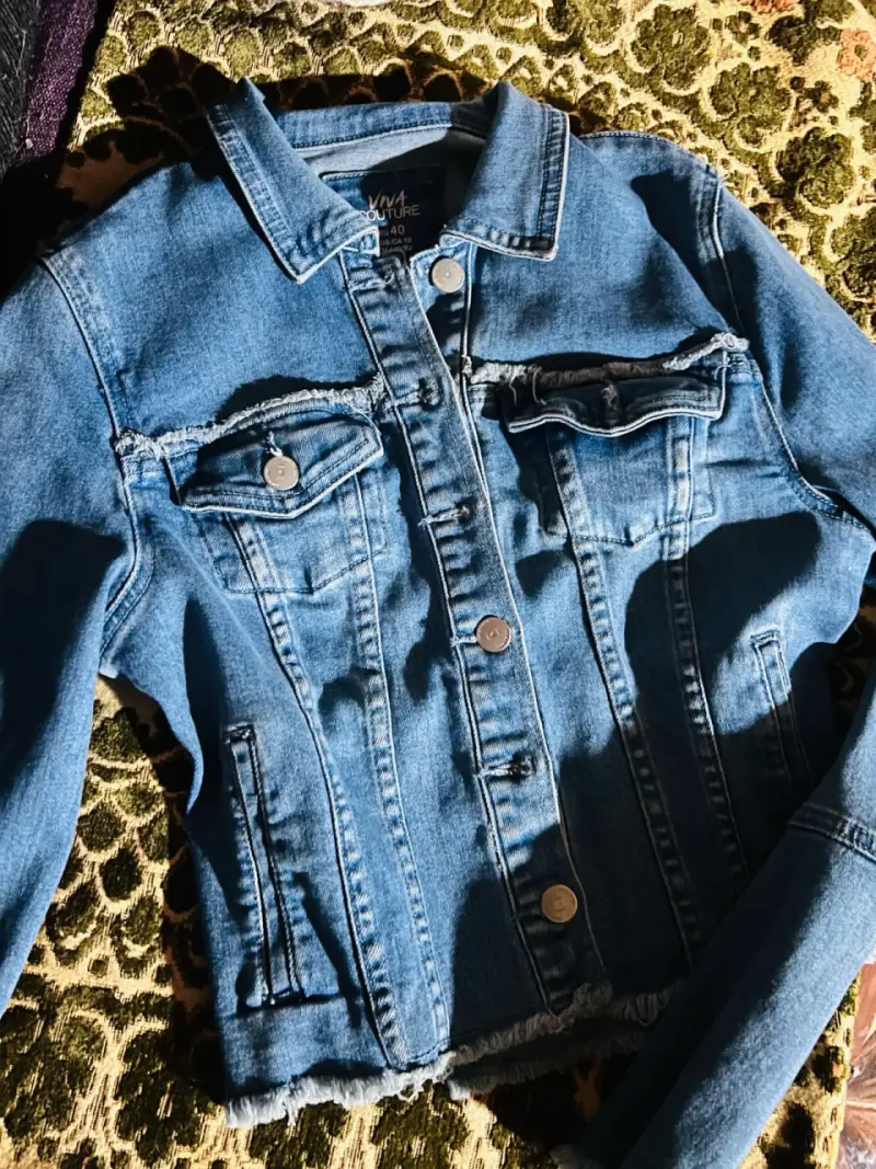 Chaqueta de mezclilla azul