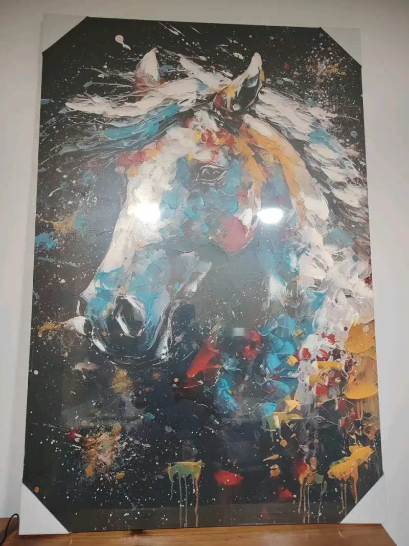 Cuadro de caballo pintado a mano - 1