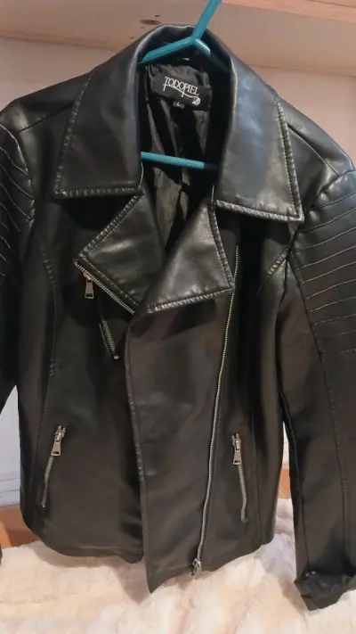 Chaqueta de ecocuero todo piel - miniatura 1