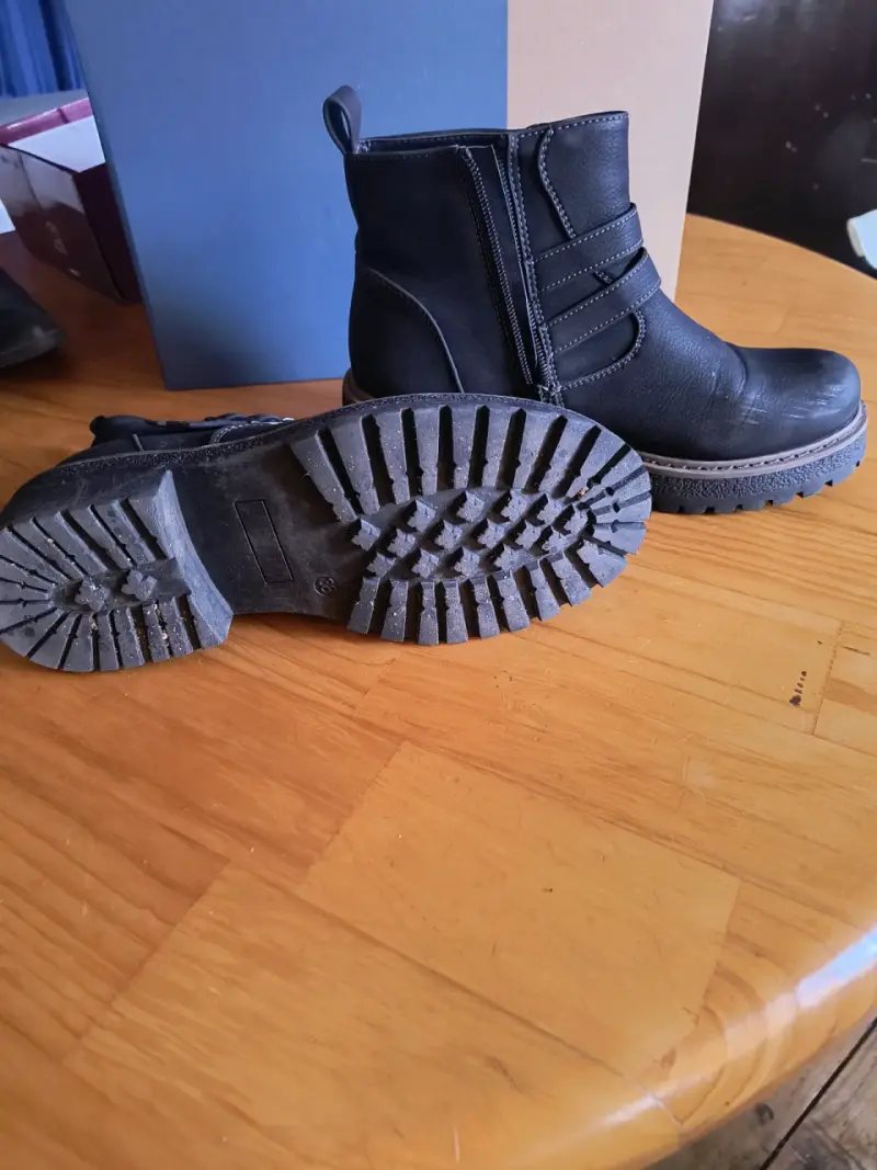 Botines de cuero negros - 2