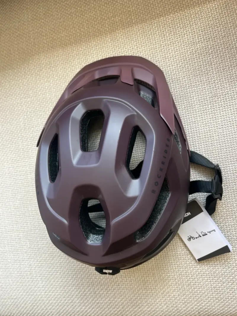 Casco bicicleta Rockrider burdeos - 1
