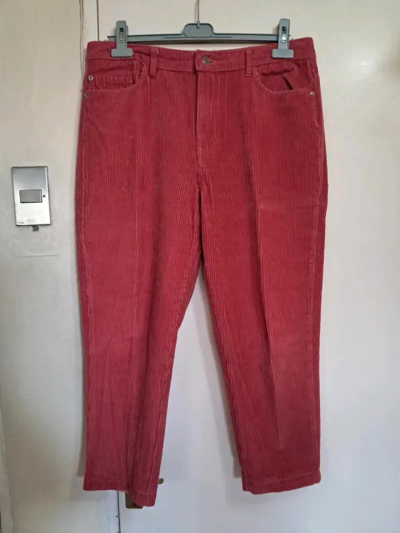 Pantalones de cotele palo de rosa - 1