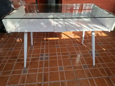 Mesa de vidrio Escritorio de vidrio, 🚛🚚DESPACHO GR - miniatura 3
