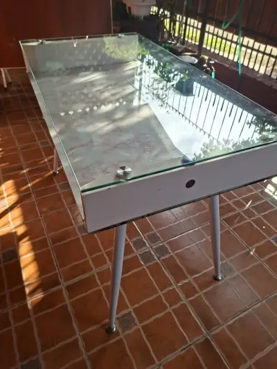 Mesa de vidrio Escritorio de vidrio, 🚛🚚DESPACHO GR - miniatura 4