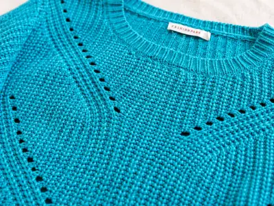 Chaleco Chenille Turquesa Talla 8 - miniatura 3