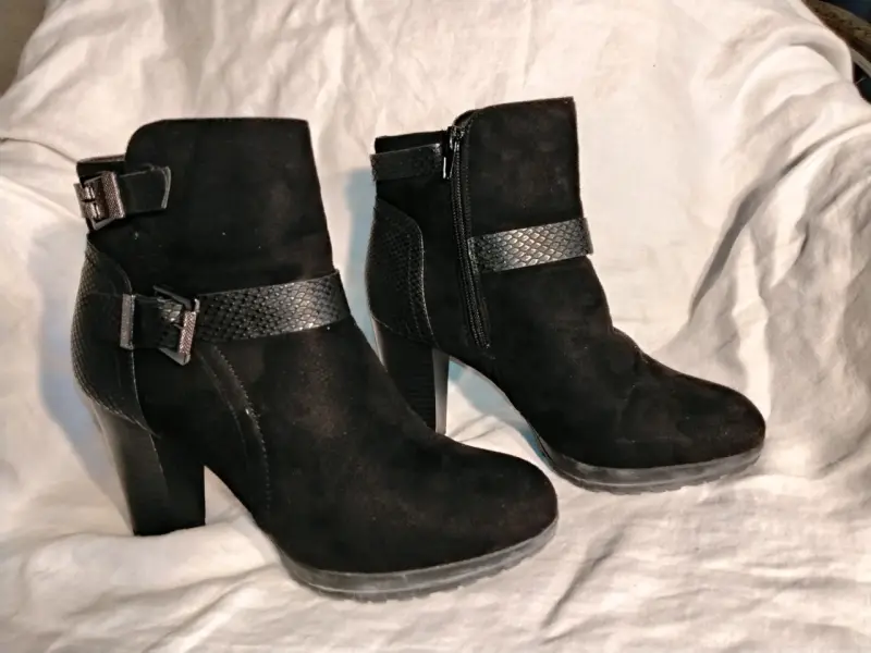 Botines negros de cuero - 2