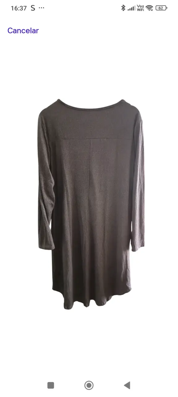 Vestido gris asimétrico - 3