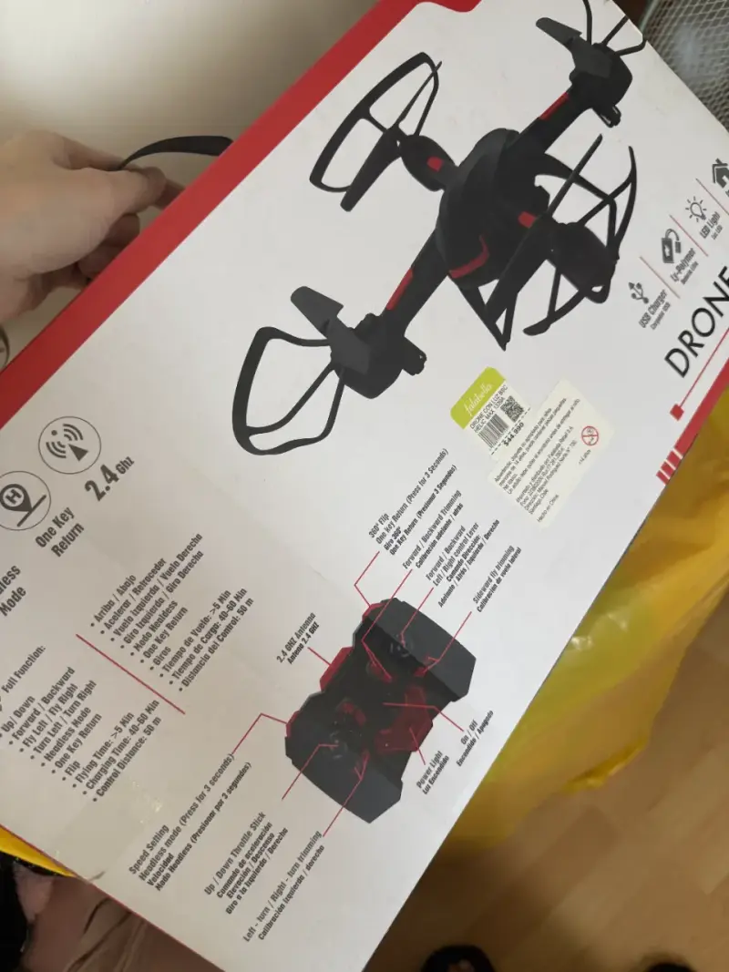 Drone con luz juguete para niños helic max negro - 5