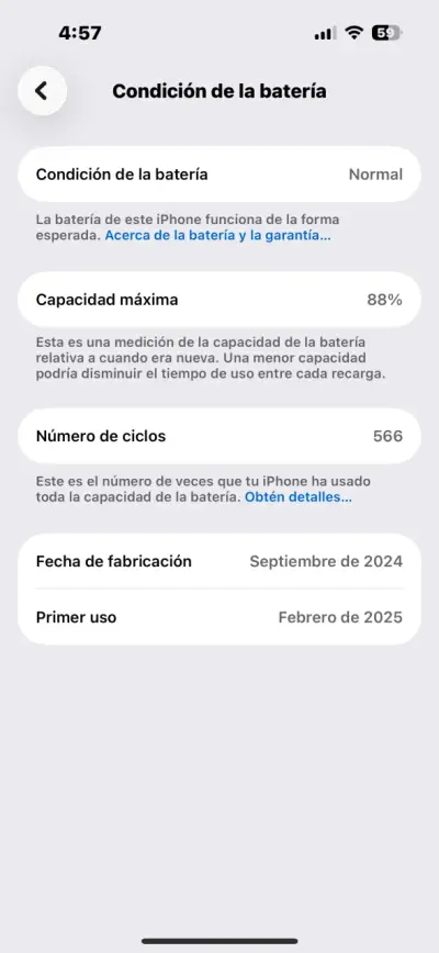 iPhone gris oscuro en buen estado - miniatura 4