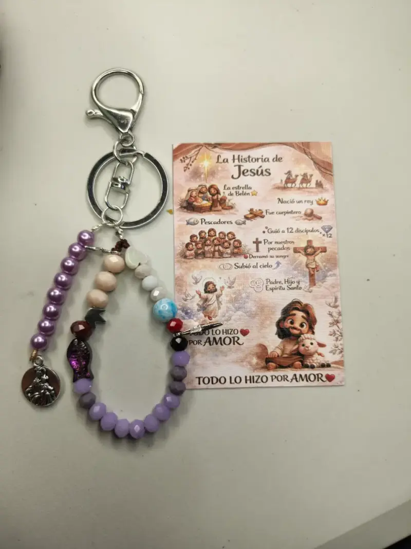 Llavero religioso historia de Jesús