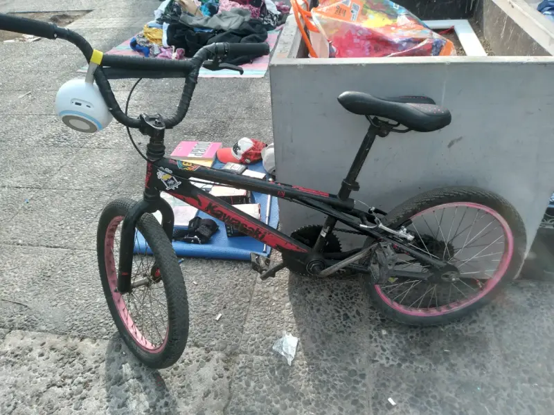 Bicicleta BMX Kawasaki negra - 2