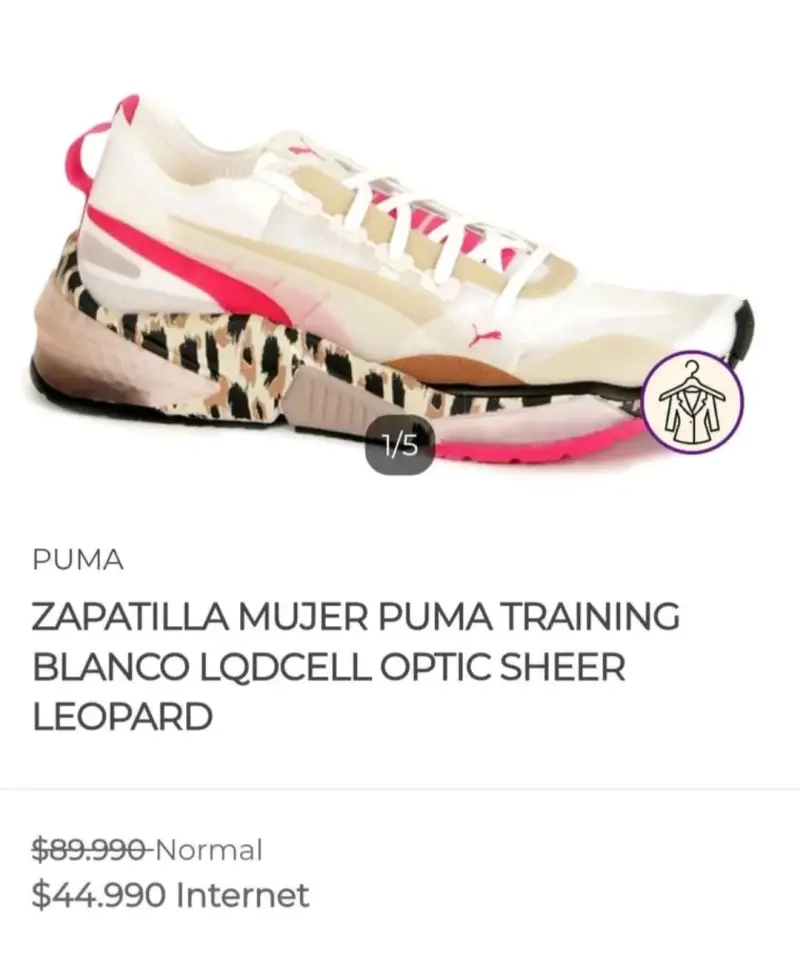 Zapatillas puma deportivas en blanco y rosa - 2