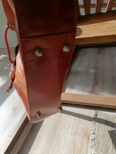 Cartera cuero naranja - miniatura 3