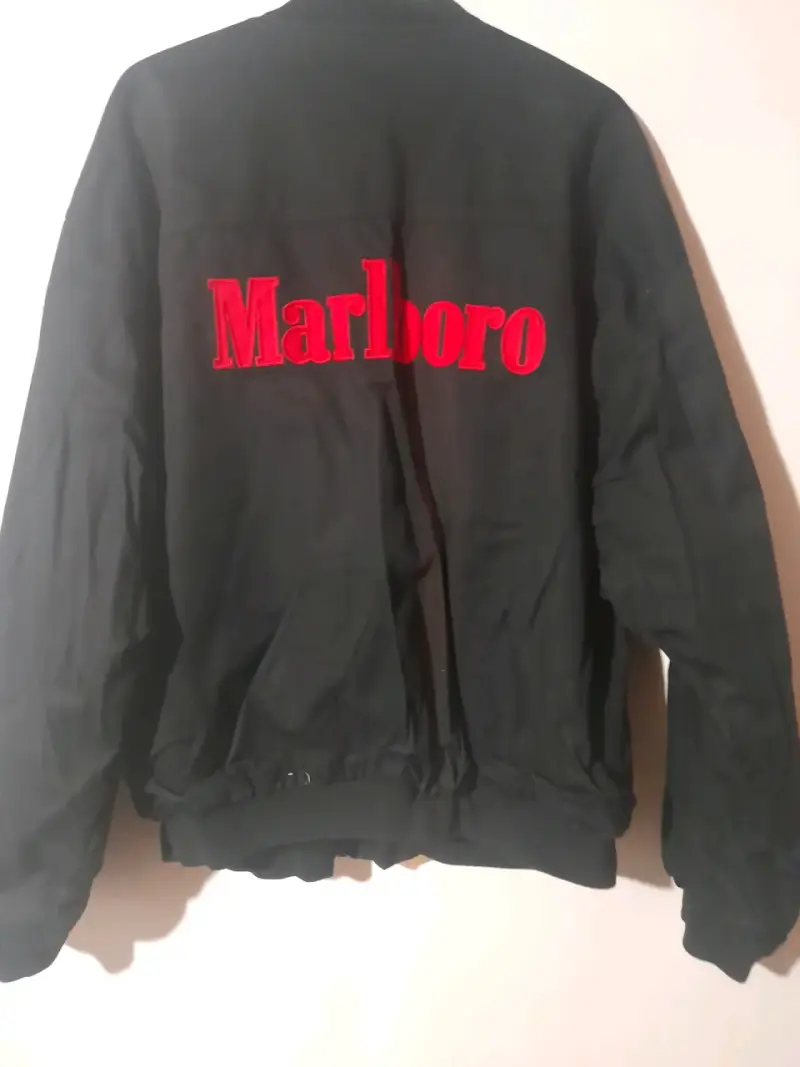 Chaqueta bomber negra/roja reversible unisex - 2