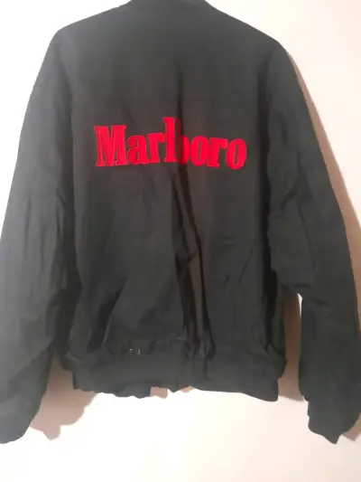 Chaqueta bomber negra/roja reversible unisex - miniatura 2