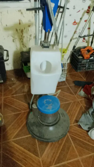 Abrillantadora industrial azul usada - miniatura 4