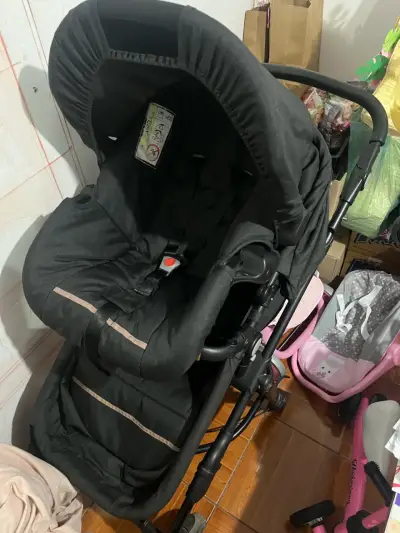 Coche para bebé negro - miniatura 1