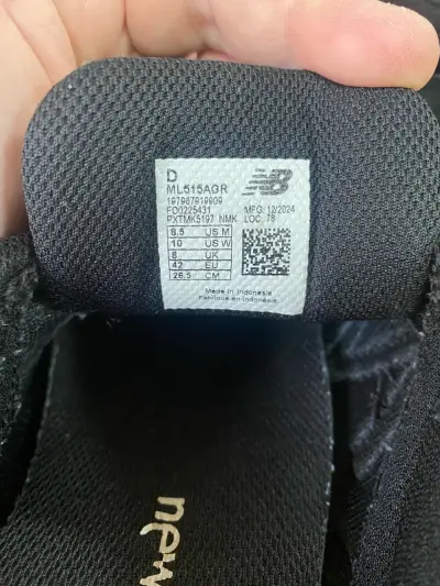 Zapatillas negras New Balance 515 - miniatura 4