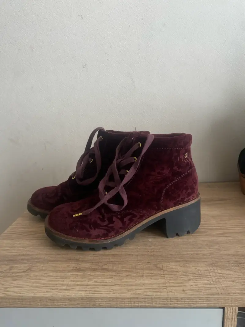 Botines burdeos hush puppies - 1