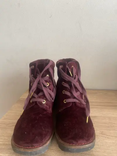 Botines burdeos hush puppies - miniatura 2