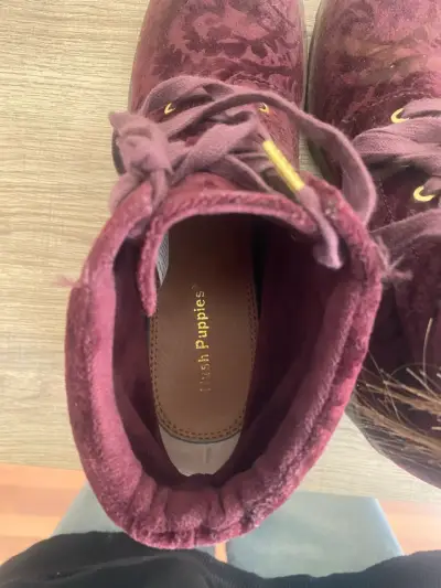 Botines burdeos hush puppies - miniatura 3