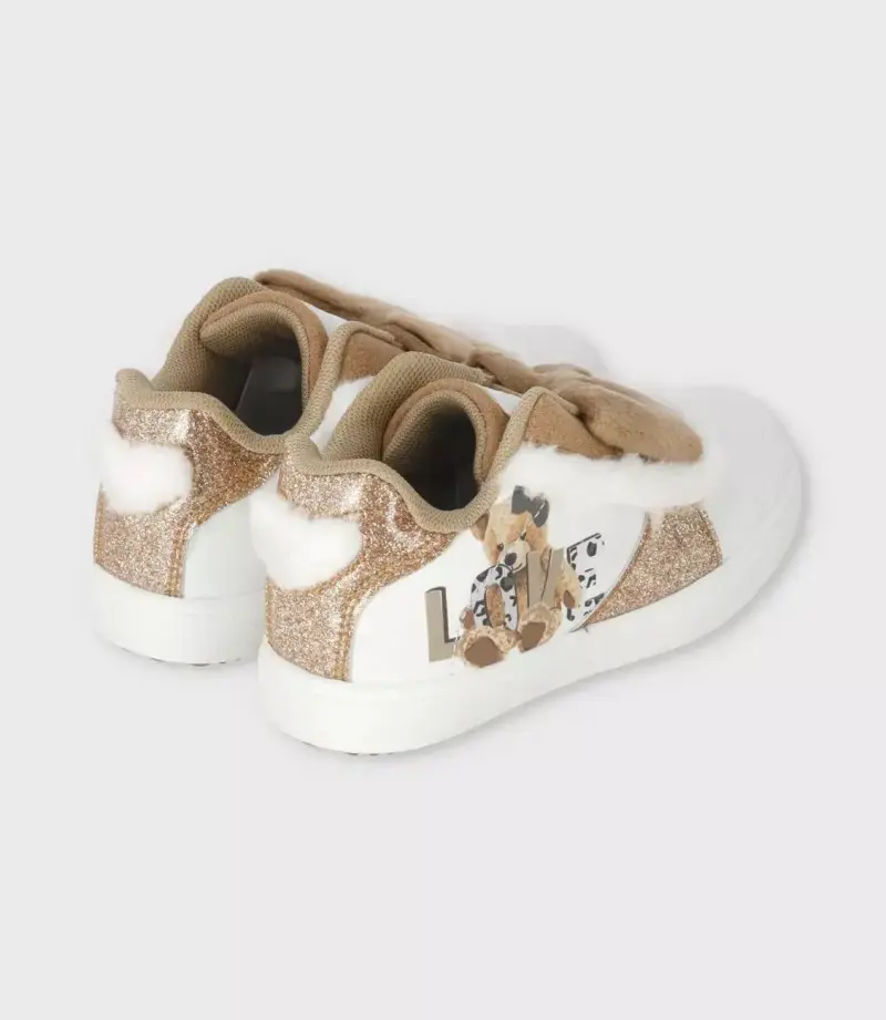 Zapatillas blancas con brillo talla 20 - 1