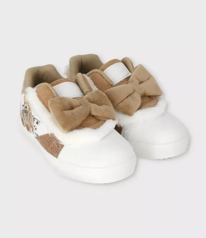 Zapatillas blancas con brillo talla 20 - 2