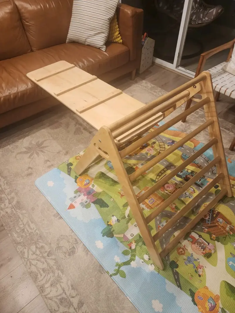 Triangulo pikler + Rampa de escalada para niños - 3