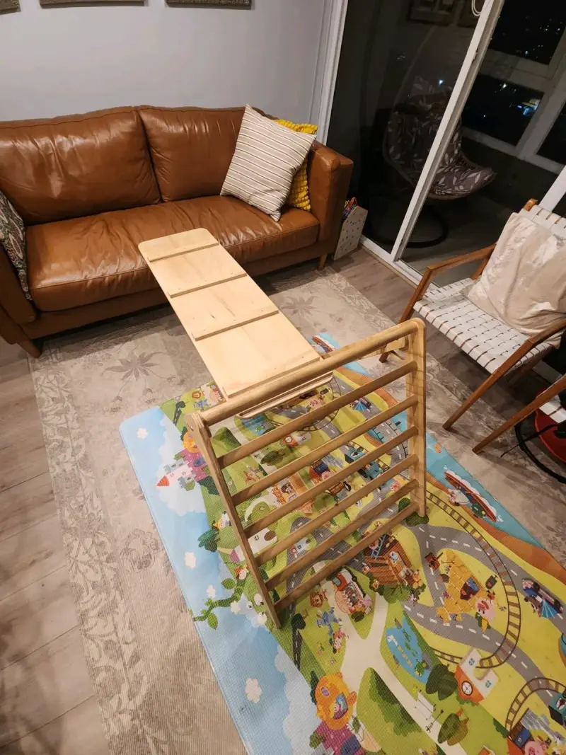 Triangulo pikler + Rampa de escalada para niños - 4
