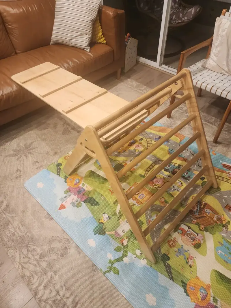 Triangulo pikler + Rampa de escalada para niños - 5