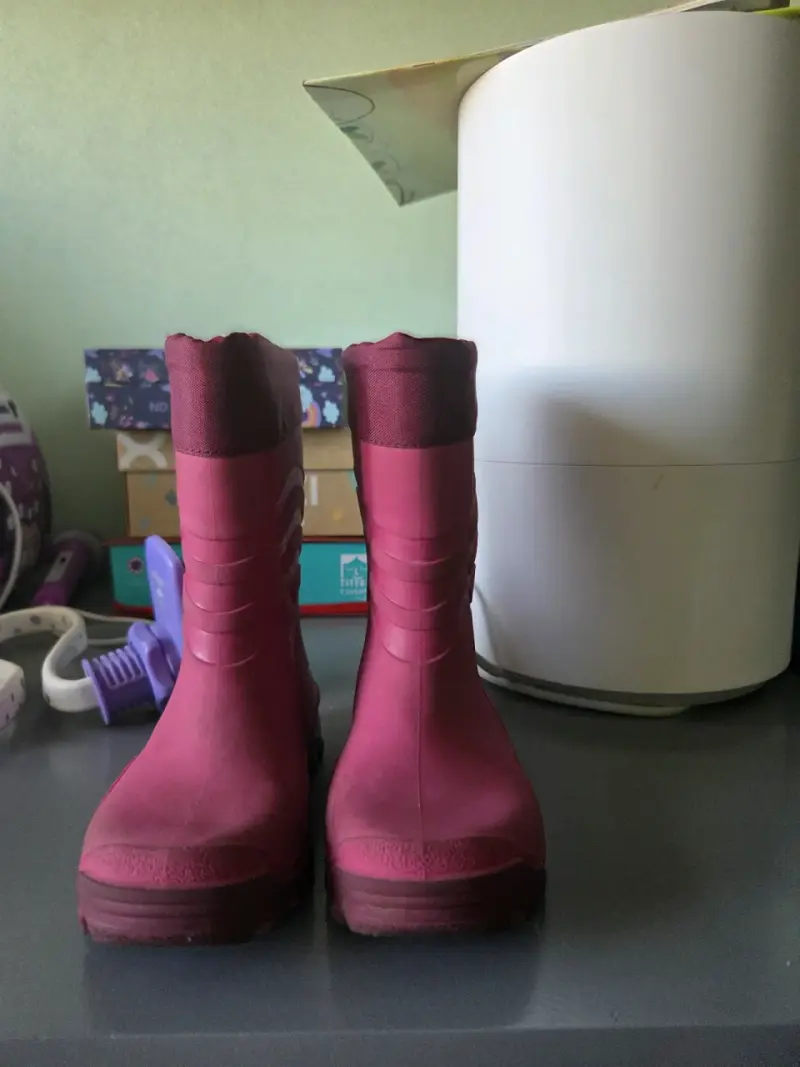 Botas infantiles fucsias impermeables - 2