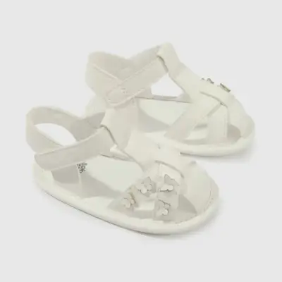 Sandalias blancas de bebé talla 16u - miniatura 1
