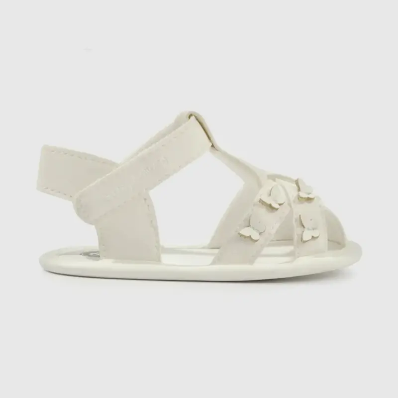 Sandalias blancas de bebé talla 16u - 2