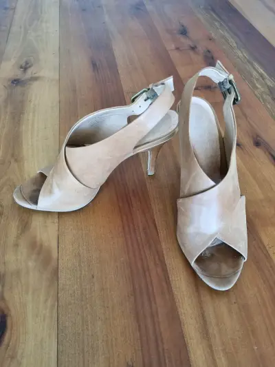 Sandalias de tacón beige cuero - ALDO - miniatura 1