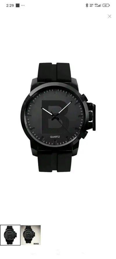 Reloj negro Boss Quartz - miniatura 1