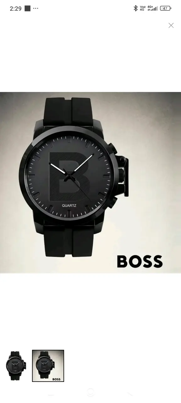 Reloj negro Boss Quartz - 2