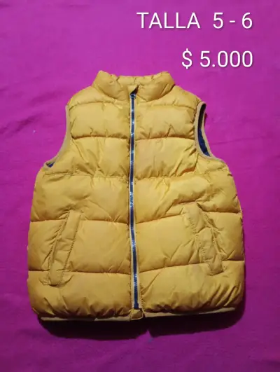Chaqueta de niño azul y naranja - miniatura 2