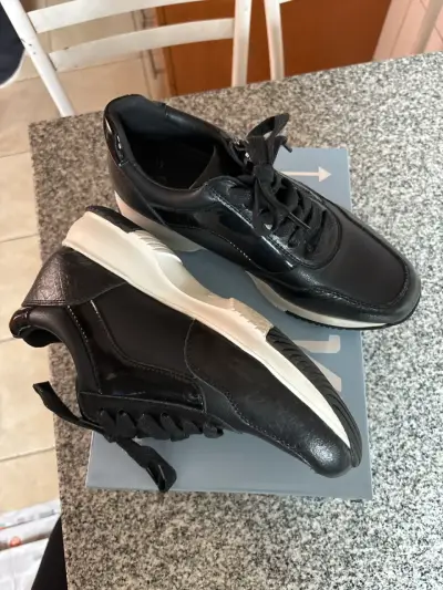 Zapatillas negras con cierre, talla 38, mujer, cue - miniatura 2