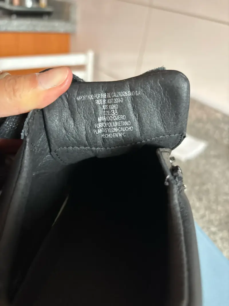 Zapatillas negras con cierre, talla 38, mujer, cue - 4