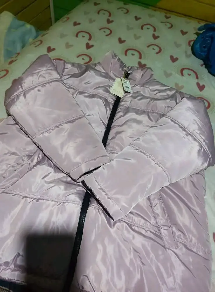 Chaqueta rosada acolchada nueva - 3