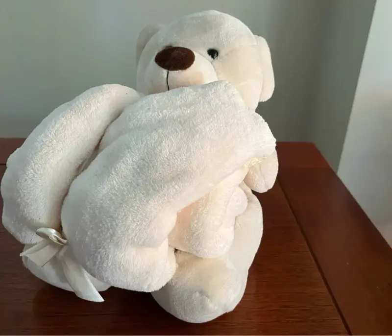 Peluche oso blanco suave